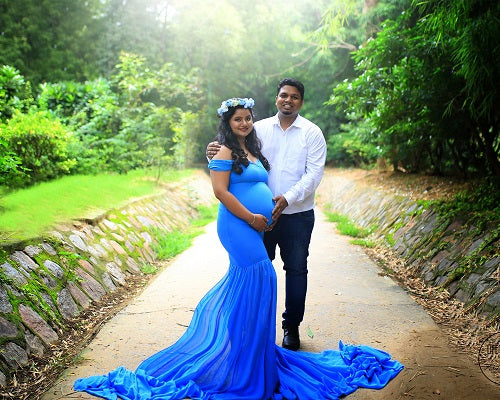 Blue Maternity Shoot Trail Baby Shower ...